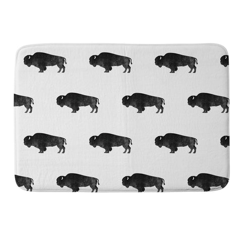 DENY Designs Midnight Bison Memory Foam Bath Mat