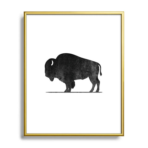 DENY Designs Midnight Bison Metal Framed Art Print