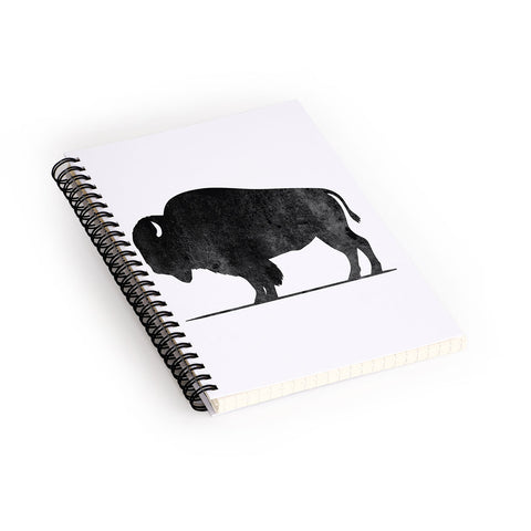 DENY Designs Midnight Bison Spiral Notebook
