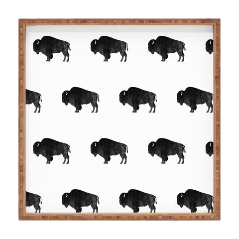 DENY Designs Midnight Bison Square Tray