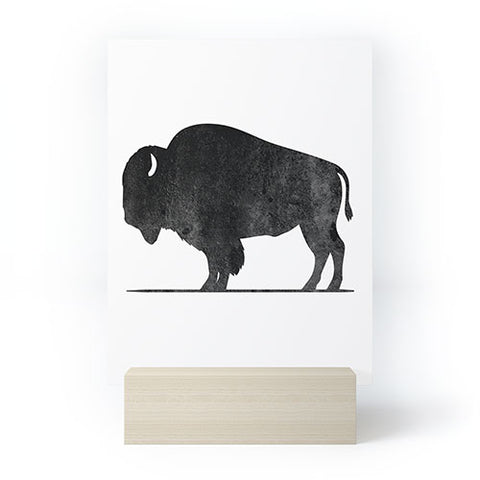 DENY Designs Midnight Bison Mini Art Print