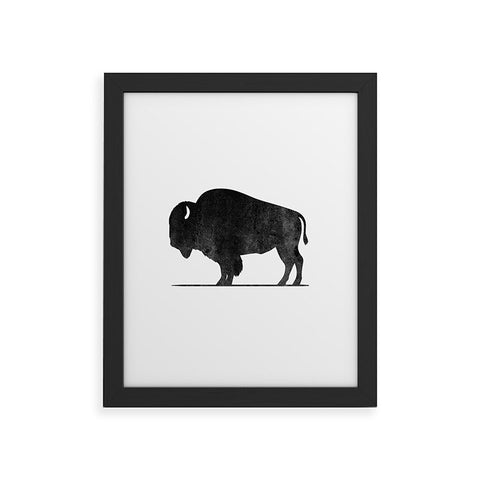 DENY Designs Midnight Bison Framed Art Print