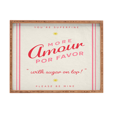 DENY Designs More Amour Rectangular Tray