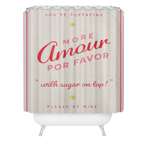DENY Designs More Amour Shower Curtain