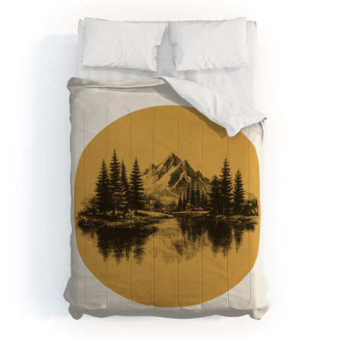 DENY Designs mountain vignette Comforter