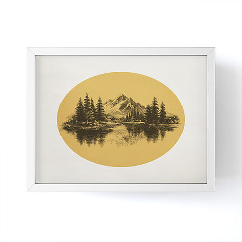 DENY Designs mountain vignette Framed Mini Art Print