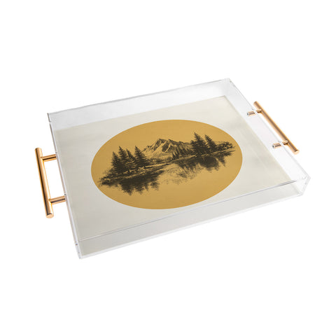 DENY Designs mountain vignette Acrylic Tray