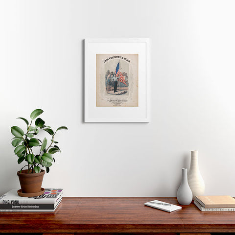 DENY Designs Our Country s Flag Framed Art Print