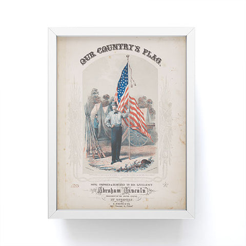DENY Designs Our Country s Flag Framed Mini Art Print