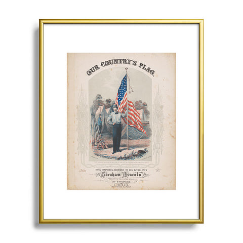 DENY Designs Our Country s Flag Metal Framed Art Print