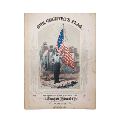DENY Designs Our Country s Flag Poster
