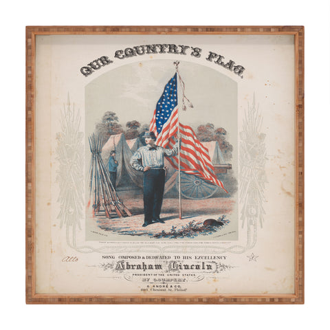 DENY Designs Our Country s Flag Square Tray