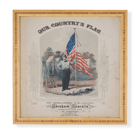 DENY Designs Our Country s Flag Framed Wall Art