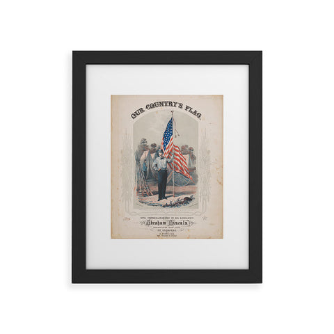 DENY Designs Our Country s Flag Framed Art Print