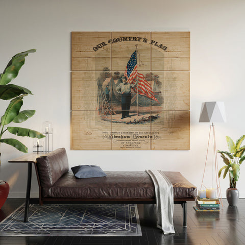 DENY Designs Our Country s Flag Wood Wall Mural