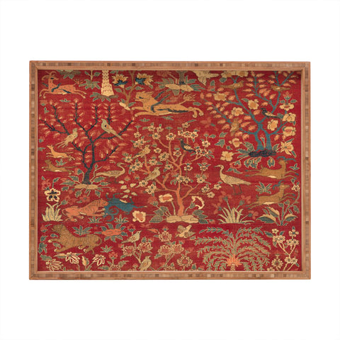 DENY Designs Palm Trees Ibexes and Birds Rectangular Tray