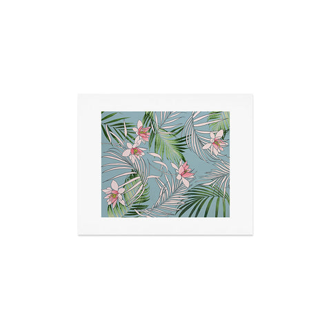 DENY Designs pb palm beach floral Art Print