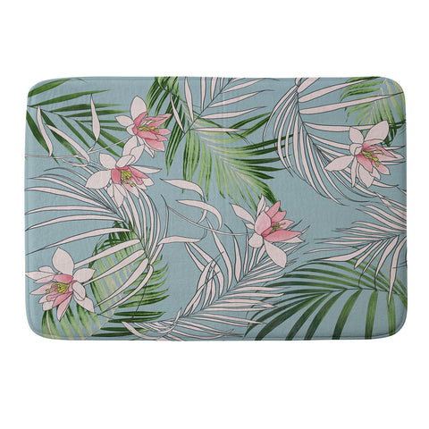 DENY Designs pb palm beach floral Memory Foam Bath Mat