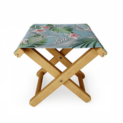 DENY Designs pb palm beach floral Folding Stool