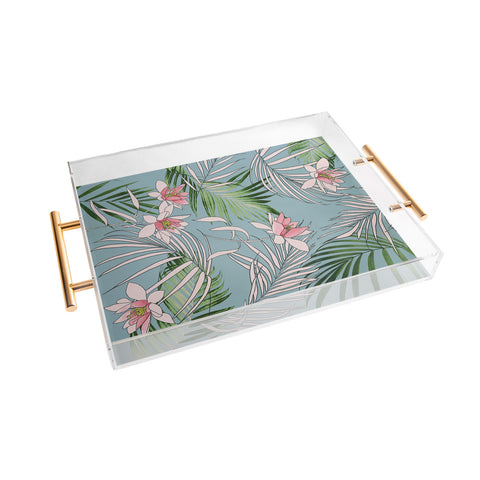 DENY Designs pb palm beach floral Acrylic Tray