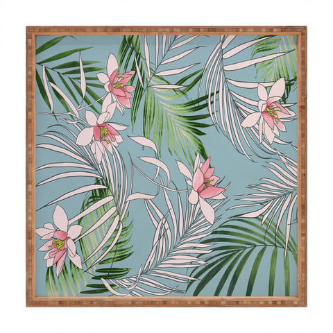 DENY Designs pb palm beach floral Square Tray