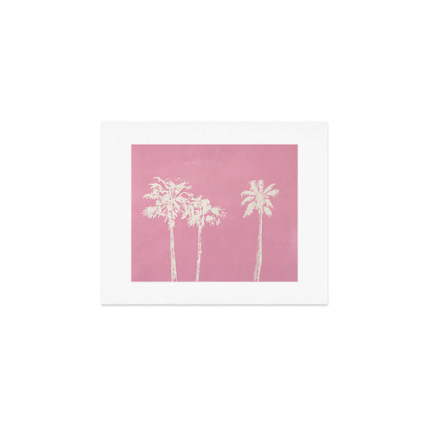 DENY Designs pb pink palm trees Art Print