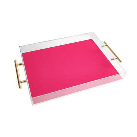 DENY Designs Pink 812c Acrylic Tray