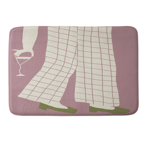 DENY Designs Pinkies Up Whimsy Memory Foam Bath Mat