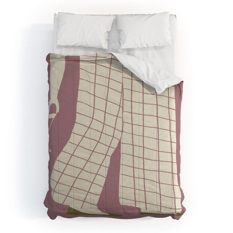 DENY Designs Pinkies Up Whimsy Comforter