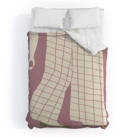 DENY Designs Pinkies Up Whimsy Duvet Cover