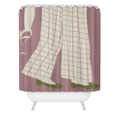 DENY Designs Pinkies Up Whimsy Shower Curtain