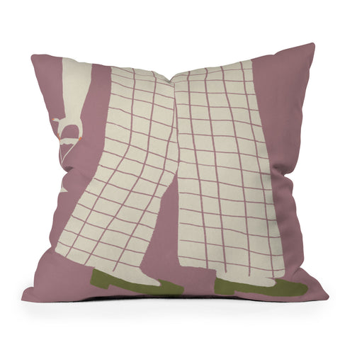 DENY Designs Pinkies Up Whimsy Throw Pillow