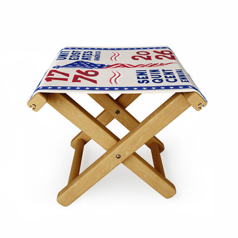 DENY Designs Retro 76 26 Folding Stool