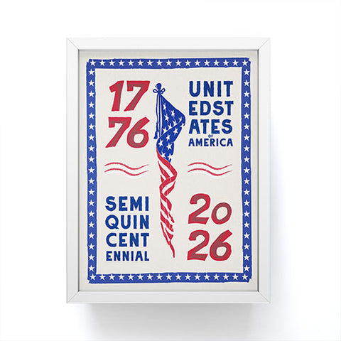 DENY Designs Retro 76 26 Framed Mini Art Print