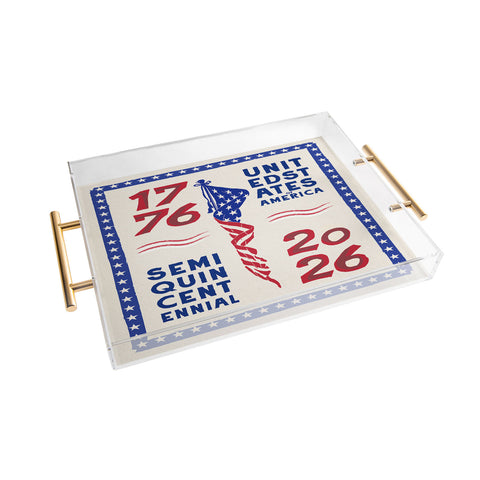 DENY Designs Retro 76 26 Acrylic Tray