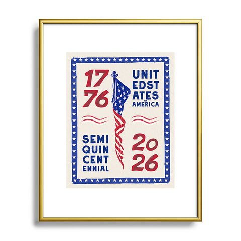 DENY Designs Retro 76 26 Metal Framed Art Print