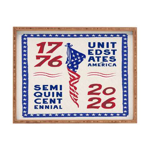 DENY Designs Retro 76 26 Rectangular Tray