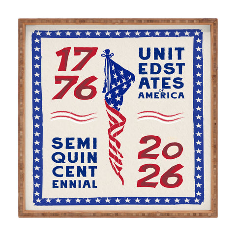 DENY Designs Retro 76 26 Square Tray