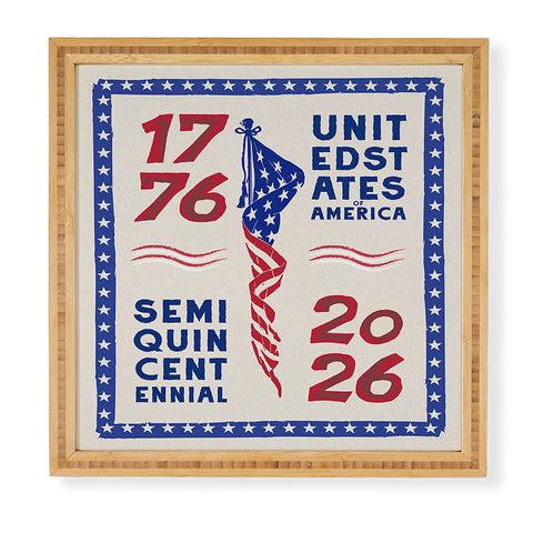 DENY Designs Retro 76 26 Framed Wall Art