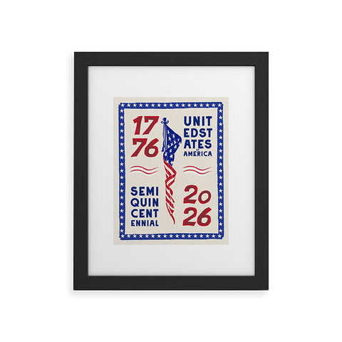 DENY Designs Retro 76 26 Framed Art Print