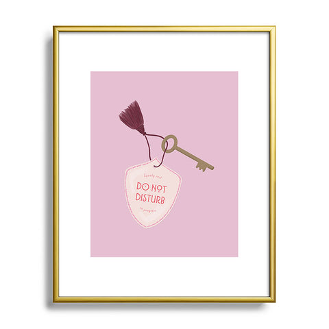 DENY Designs room key Metal Framed Art Print