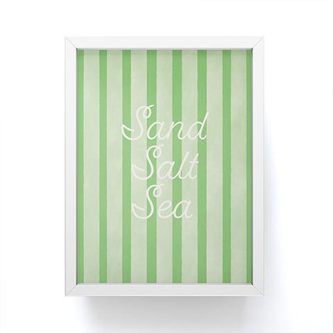 DENY Designs sand salt sea Framed Mini Art Print