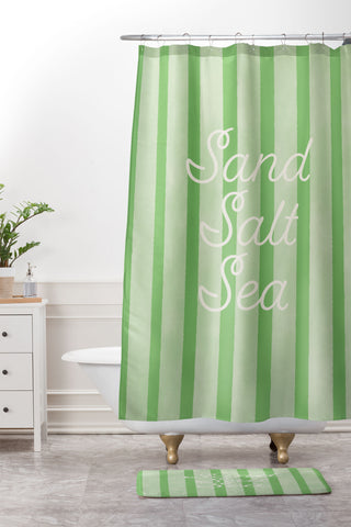 DENY Designs sand salt sea Shower Curtain And Mat