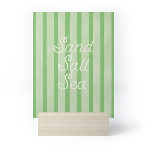 DENY Designs sand salt sea Mini Art Print