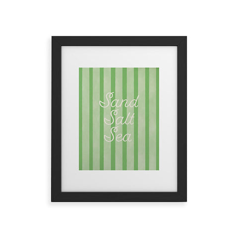 DENY Designs sand salt sea Framed Art Print