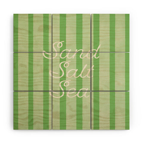 DENY Designs sand salt sea Wood Wall Mural
