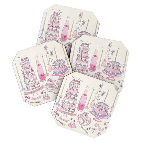 DENY Designs southeast preppy afternoon tea Coaster Set