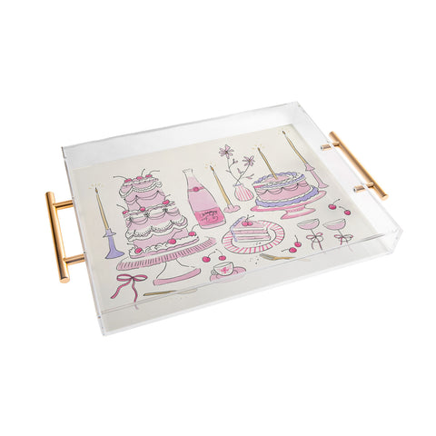 DENY Designs southeast preppy afternoon tea Acrylic Tray