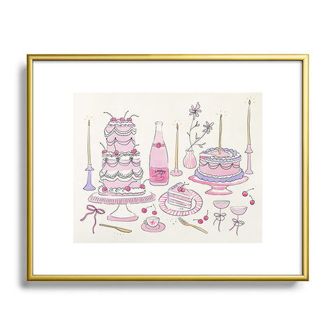 DENY Designs southeast preppy afternoon tea Metal Framed Art Print