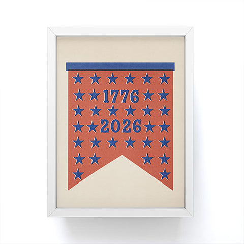 DENY Designs Star Banner Framed Mini Art Print
